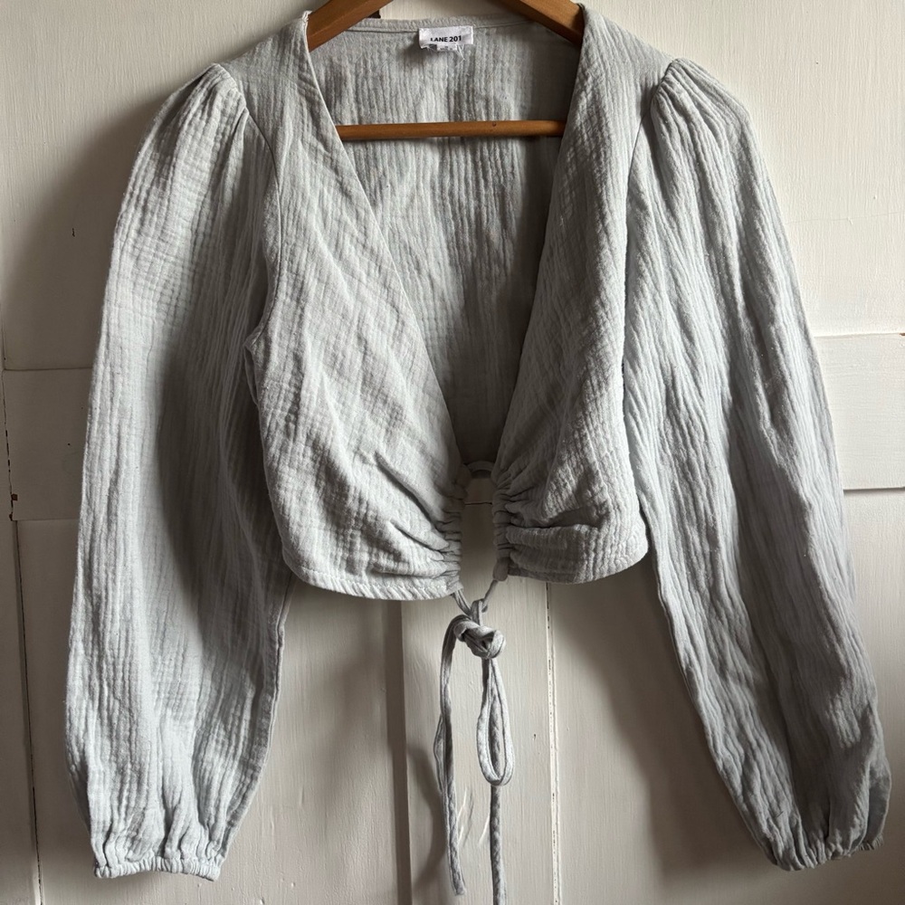 Lane 201 Long Sleeve Cropped Top